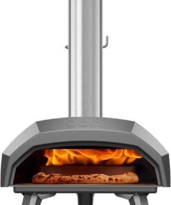 Ooni Karu 12 Multi-Fuel Outdoor Pizza Oven – 12 Inch Pizzas in 60 Seconds - Portable Wood and Gas Fired Pizza Oven with Pizza Stone, Dual Fuel Ooni Pizza Oven